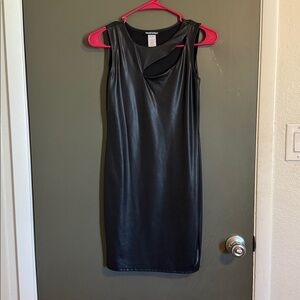 Wet Seal Elegant Black Cutout Backless Dress
